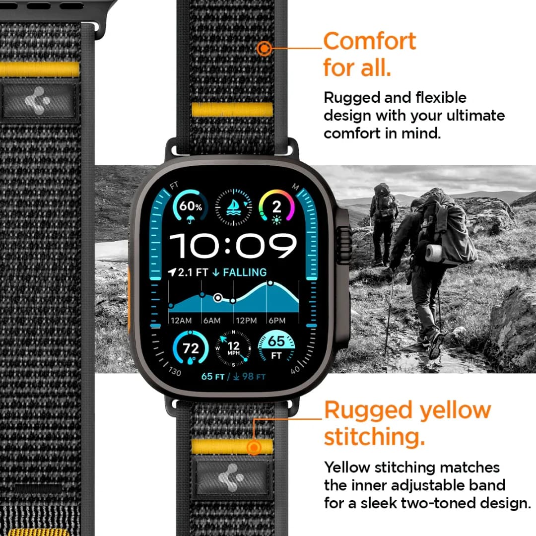 حزام Spigen Lite Fit Ultra مصمم لسوار ساعة Apple متوافق مع Ultra 3/2/1 49mm 11/10 46mm 9/8/7 45mm SE3/SE2/6 44mm - 6