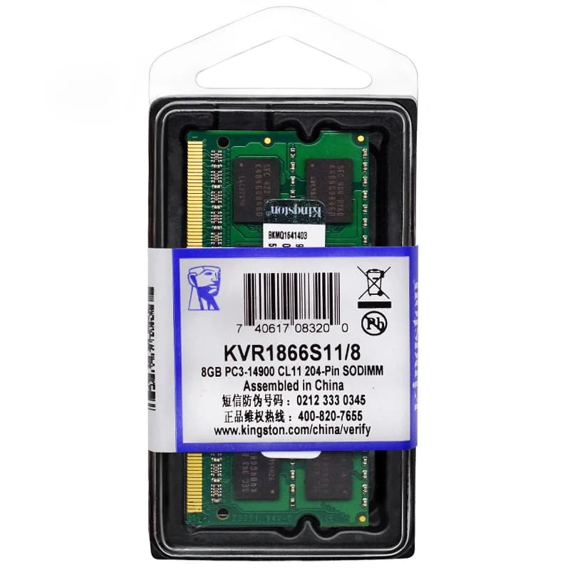 ذاكرة كمبيوتر محمول كينجستون DDR3L DDR3 8 جيجا 4 جيجا 1066 ميجا هرتز 1333 ميجا هرتز 1600 ميجا هرتز 1866 ميجا هرتز SO-DIMM PC3-8500 10600 12800 ذاكرة دفتر ملاحظات DDR3 قناة مزدوجة - 6