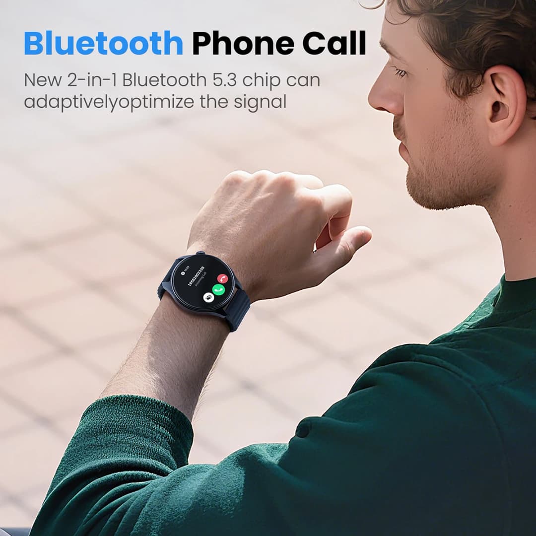 ساعة ذكية HAYLOU Watch 4S (HF012) بشاشة 1.43 بوصة HD AMOLED و 5 أقمار صناعية لتحديد المواقع GPS وأكثر من 120 وضع تمرين - 4