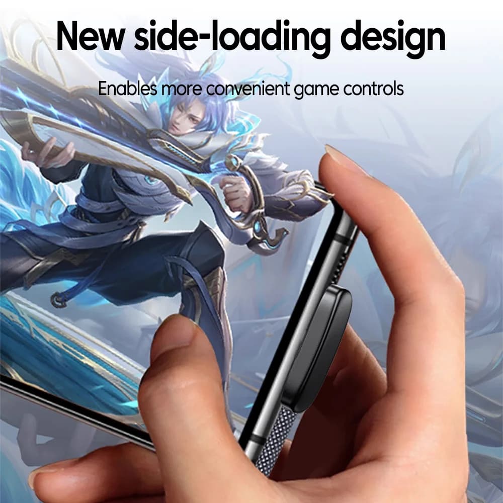 100W USB to Type C Fast Charging  90° Elbow Data Cable PD USB C Super Charging Game Cable for Samsung S23 S22 Huawei POCO Realme - 3