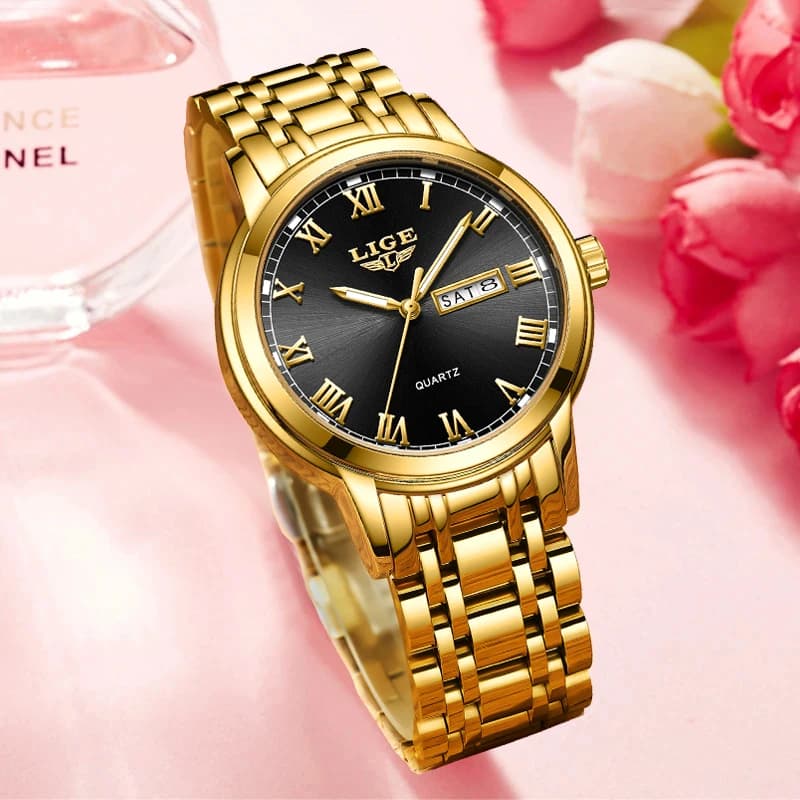 LIGE Fashion Waterproof Watch Women Creative Women's Bracelet Watches Top Brand Luxury Sport Quartz Chronograph Relógio Feminino - 4