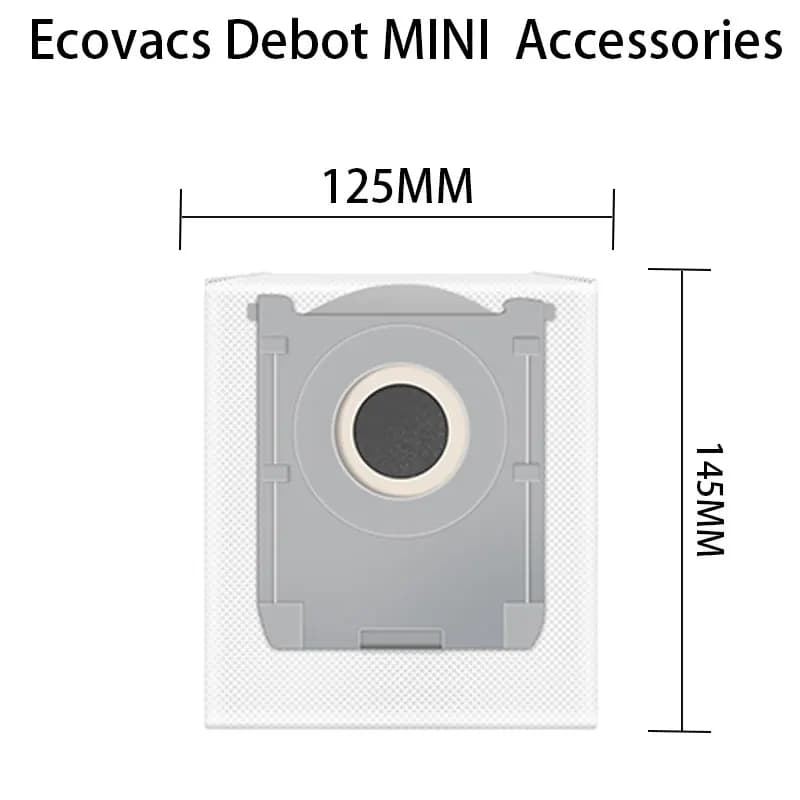 إكسسوارات مكنسة روبوت Ecovacs Deebot mini فرشاة رئيسية قماش كيس غبار فرشاة حواف فلتر غطاء فرشاة رئيسية - 4
