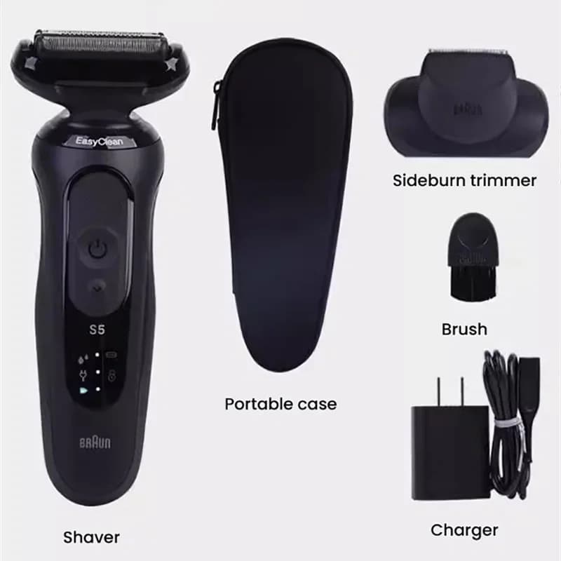 Original Braun Series 5 Pro 52-N1200s Electric Shaver Men's Electric Razor Dry Wet Shaving LED Display Waterproof Beard Trimmer - 6