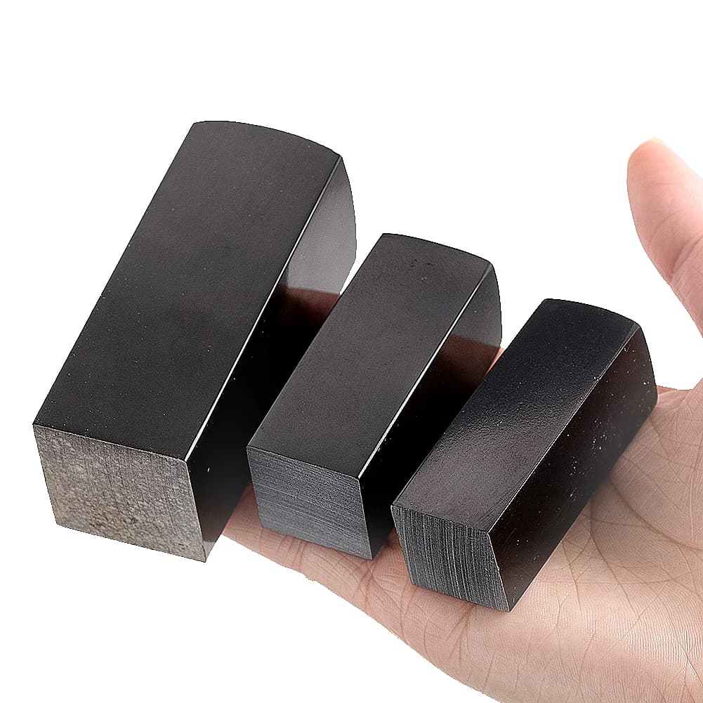 1PC Natural Black Buffalo Horn DIY Seal Raw Material Paperweight Home Decor Kitchen Knife Handle Material Handmade Crafts Making - 5
