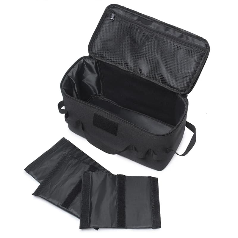 Outdoor Camping Gas Tank Storage Bag Large Capacity Ground Nail Tool Bag Gas Canister Picnic Cookware Utensils Kit Bag - 6