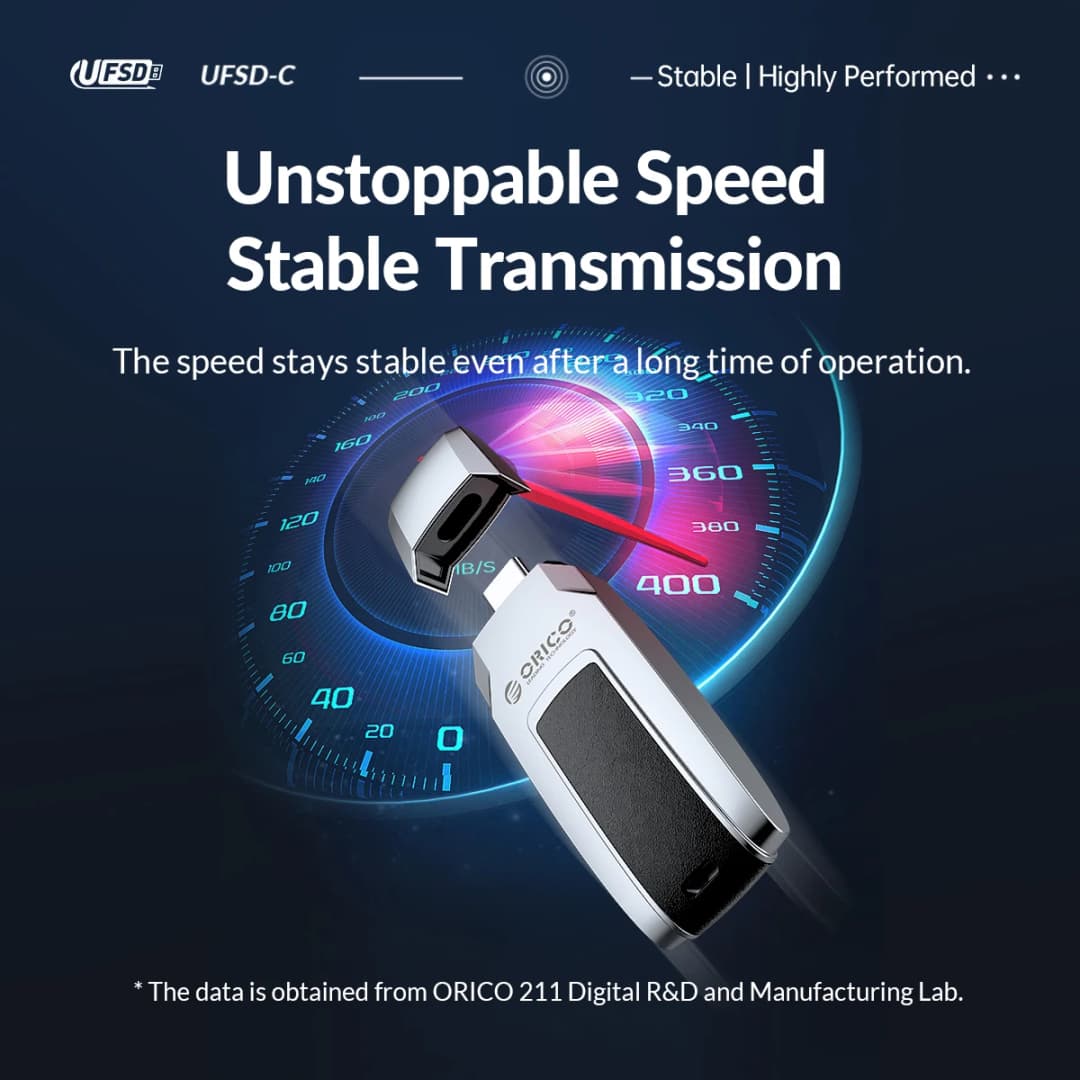 ذاكرة فلاش USB ORICO UFSD 411MB/S، تصميم على شكل سيارة، سعة 512 جيجابايت/256 جيجابايت/128 جيجابايت/64 جيجابايت، غطاء معدني وجلد - 2