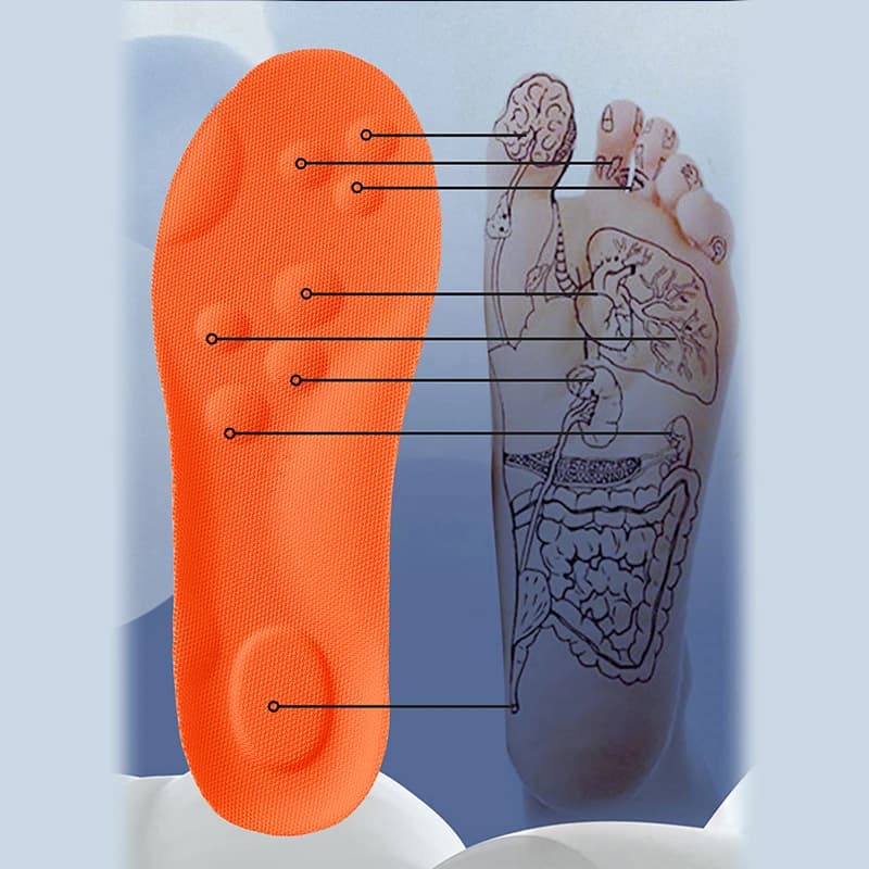Latex Sport Insoles Soft High Elasticity Shoe Pads Orthotic Breathable Deodorant Shock Absorption Cushion Arch Support Insole - 4