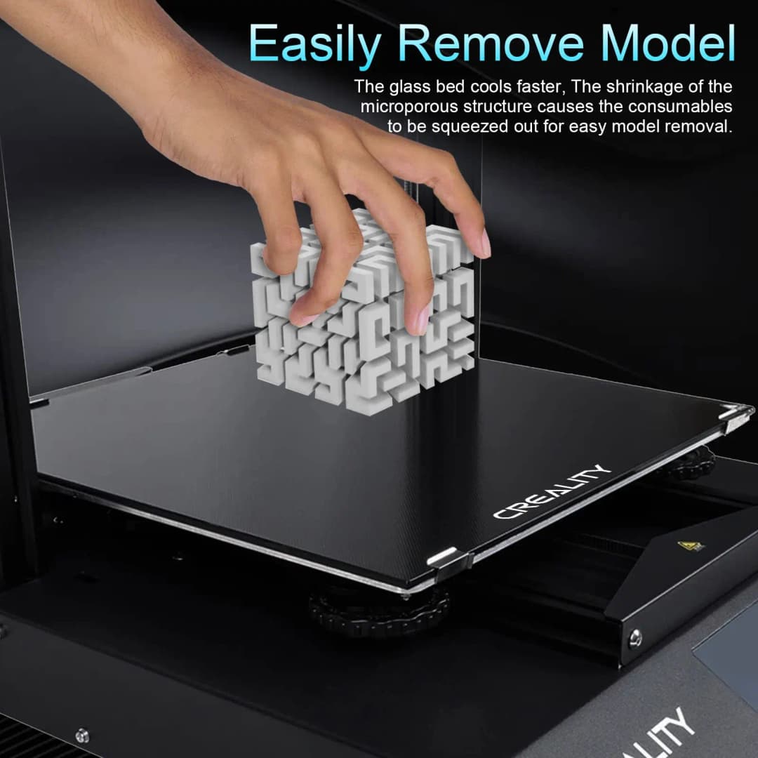 سرير زجاجي محدث طابعة كرياليتي إيندر 3 ثلاثية الأبعاد لوح زجاج مقسى سطح بناء 235x235x4 مم لـ إيندر 3/إيندر 3 برو/إيندر 3 V2 - 2