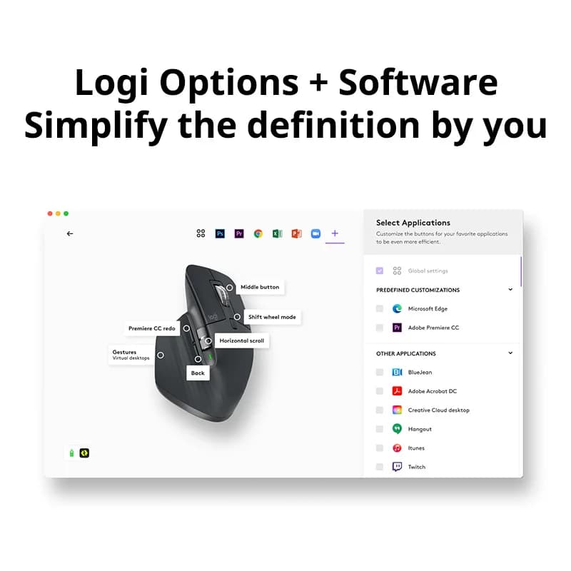 ماوس بلوتوث لاسلكي Logitech MX Master 3S، عجلة تمرير كهرومغناطيسية فائقة الهدوء، دقة 8000 DPI، تدفق بين الأجهزة، تصميم مريح - 4