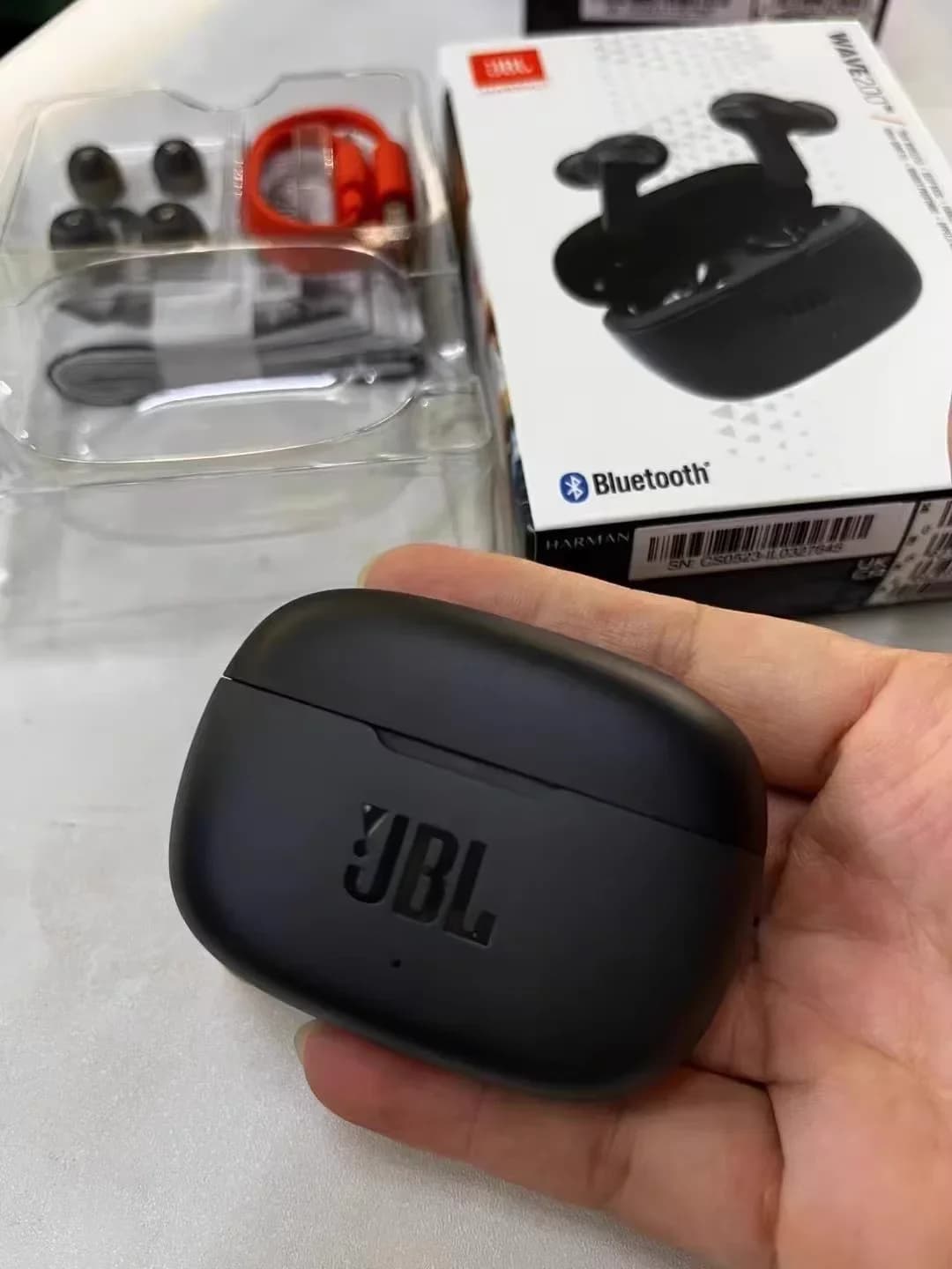 JBL ويف 200TWS سماعات بلوتوث لاسلكية حقيقية إلغاء الضوضاء هاي فاي رياضية داخل الأذن - 4
