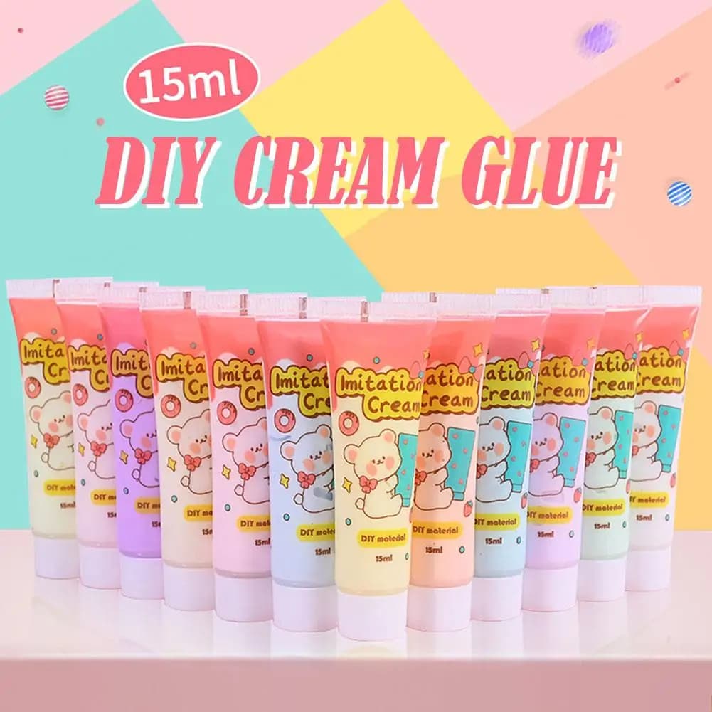 15ml Cream Glue Diy Mobile Phone Material Homemade Stationery Card Accessories Hairpin Box Goo Resin F4n1 - 4