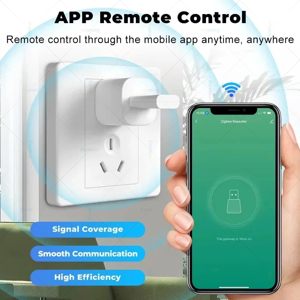 مكرر إشارة ZigBee 3.0 مضخم إشارة USB يعمل مع مركز بوابة Tuya ZigBee أجهزة منزلية ذكية أتمتة Z2MQTT - 4