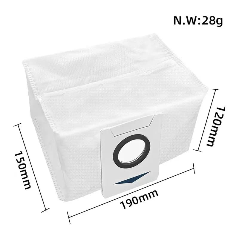 قطع غيار مكنسة روبوت Ecovacs Deebot X1 OMNI / T10 OMNI فرشاة مطاطية / جانبية، غطاء، فلتر Hepa، ممسحة قماش، كيس غبار - 6