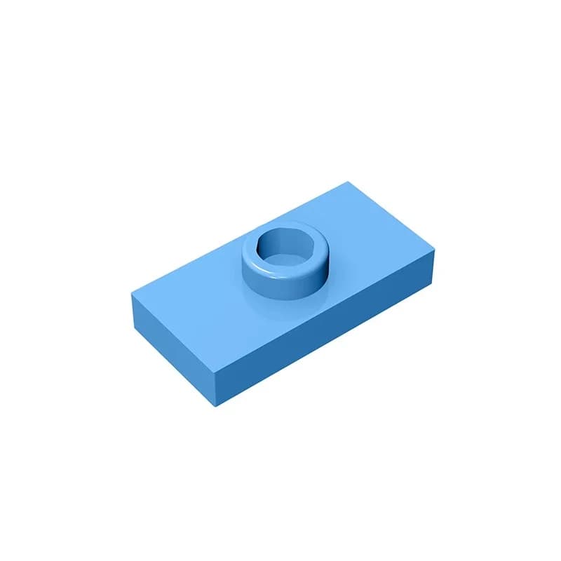 Gobricks GDS-803 PLATE 1X2 W. 1 KNOB compatible with lego 15573 3794 children's DIY Educational Building Blocks Technical - 5