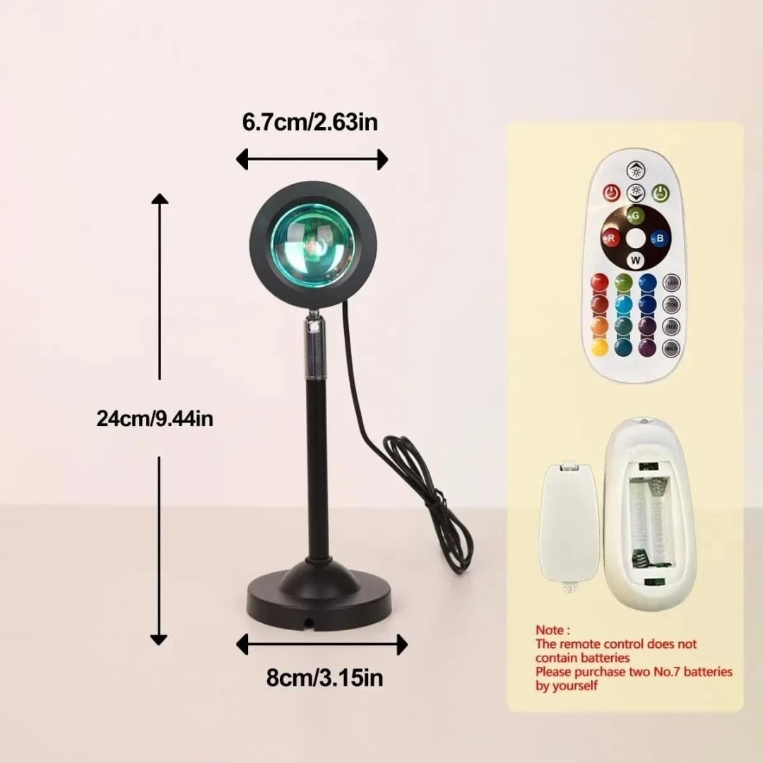 إضاءة USB لغروب الشمس، إضاءة ليلية محيطة لديكور المنزل، وإضاءة مريحة في غرفة النوم وغرفة المعيشة - 5