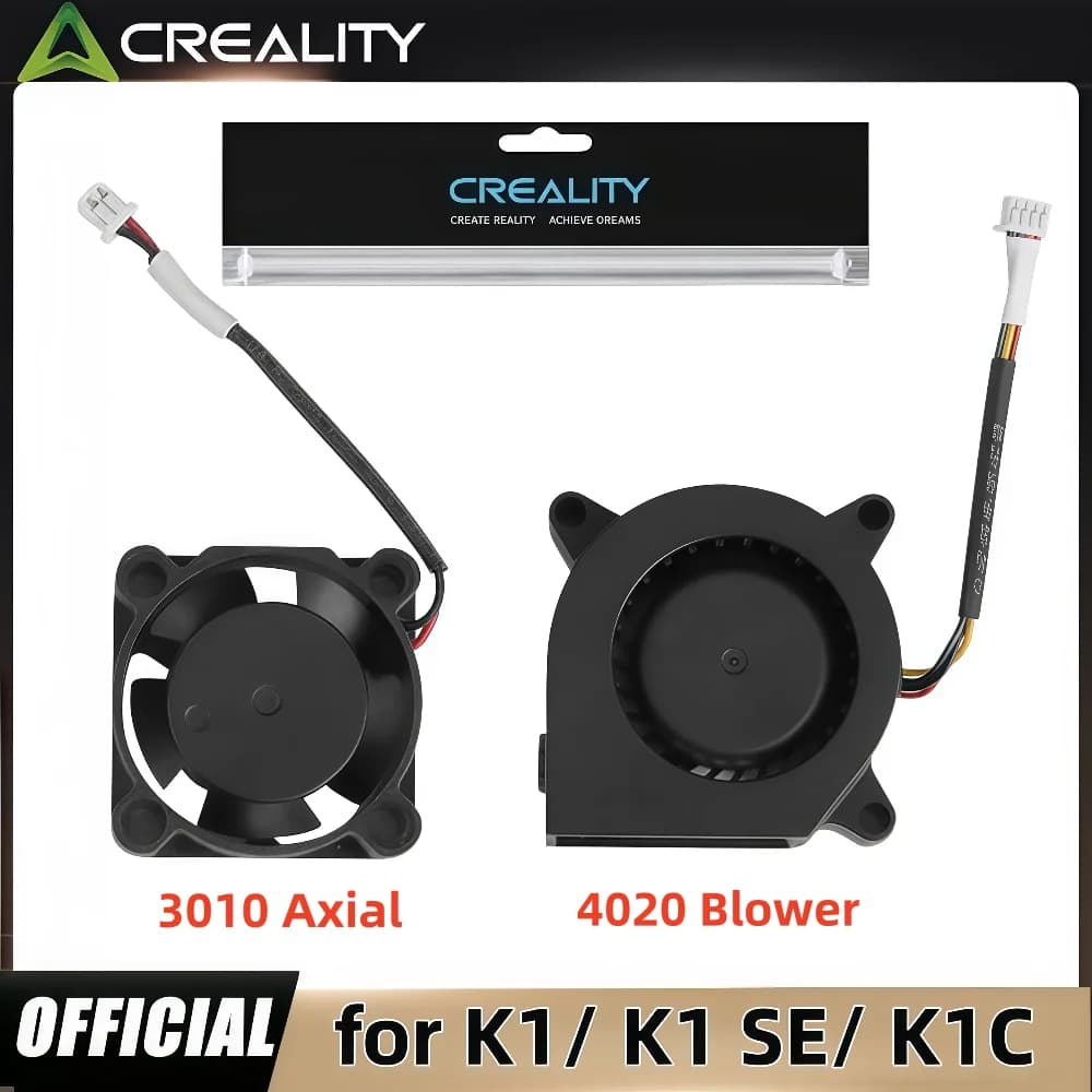 مراوح طارد Creality الرسمية سلسلة K1، مروحة نفخ K1C DC 24V 4020 ومروحة تبريد محورية 3010 لطابعة K1/K1C/K1 MAX ثلاثية الأبعاد