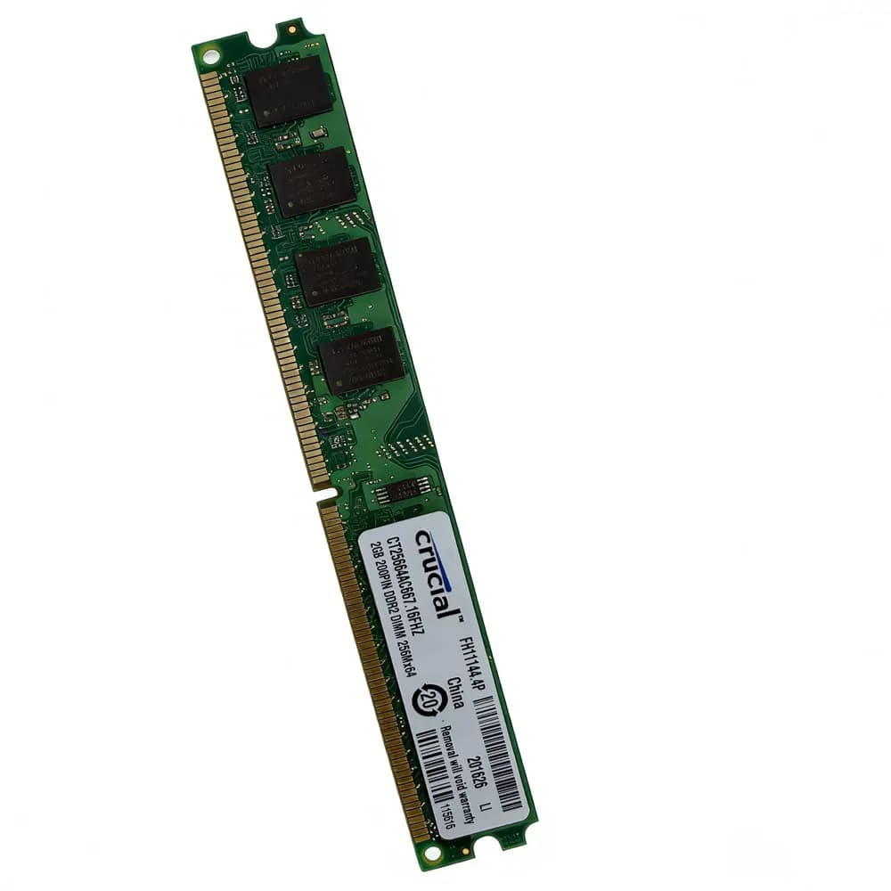 كروسيال ميموريا رام سطح المكتب DDR2 2 جيجابايت 4 جيجابايت (2x2 جيجابايت) 667 ميجاهرتز 800 ميجاهرتز ذاكرة DIMM PC2-5300 PC2-6400 1.8V غير ECC غير مخزن لذاكرة الوصول العشوائي للكمبيوتر - 3