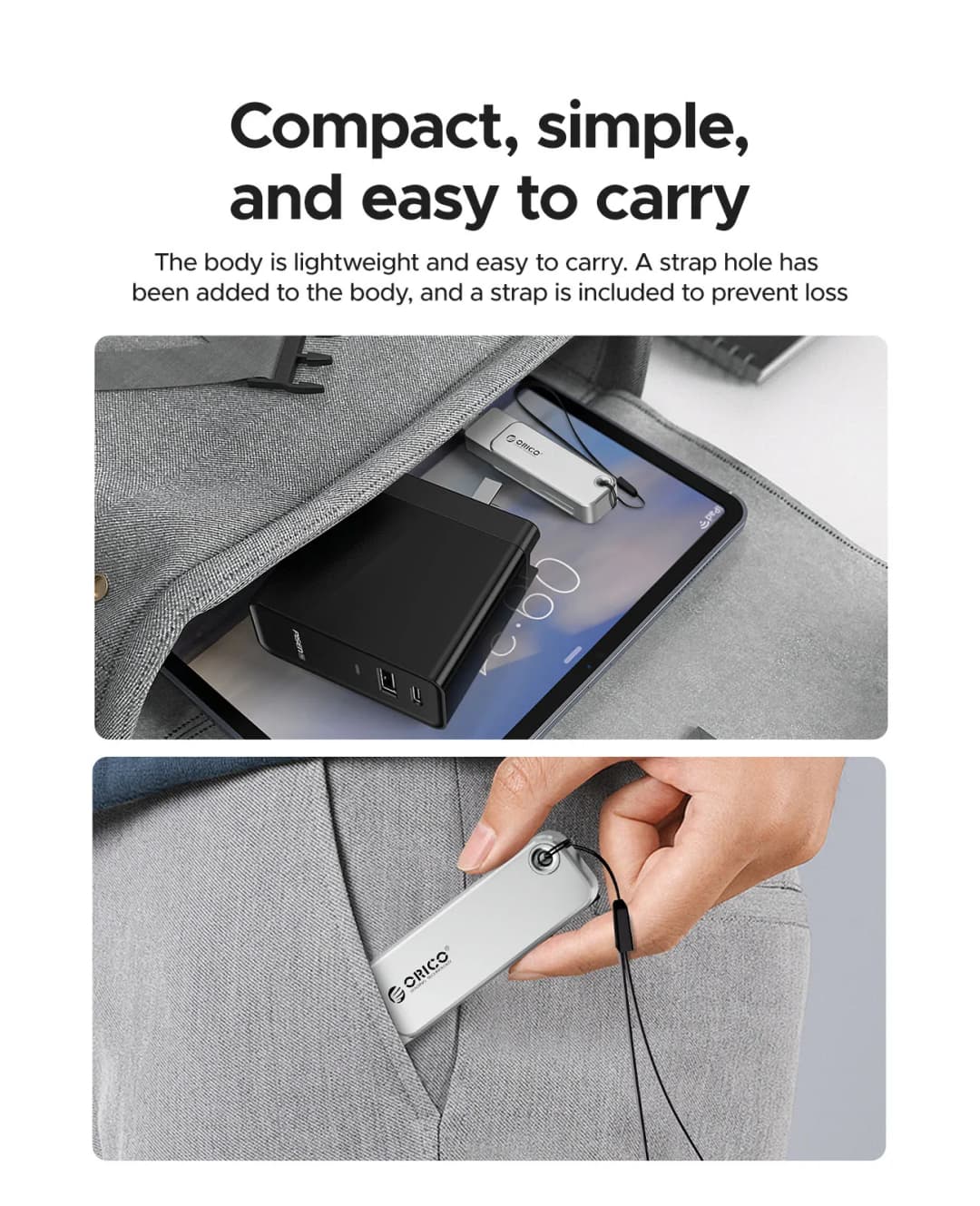 محرك أقراص فلاش مزدوج من ORICO بسرعة عالية مع واجهتين Type C وUSB A مناسب لـ MacBook وأجهزة Android - 5