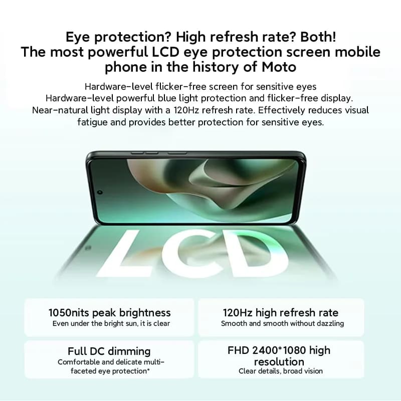 Motorola Moto G100 SmartPhone 5G Global ROM 6.72-inch FHD 120Hz Display Snapdragon 7s  Gen 2 IP64 7000mAh 50MP Camera Cellphone - 5
