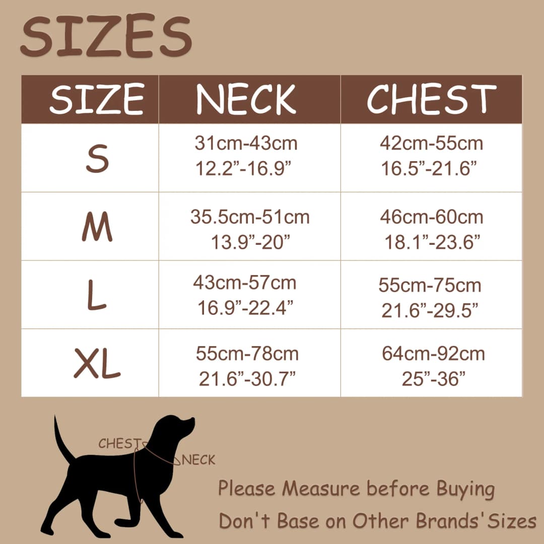 New Chocolate color luxury Dog Harness no pull for large Small dogs Adjustable Chest Strap dog harness personalized - 3