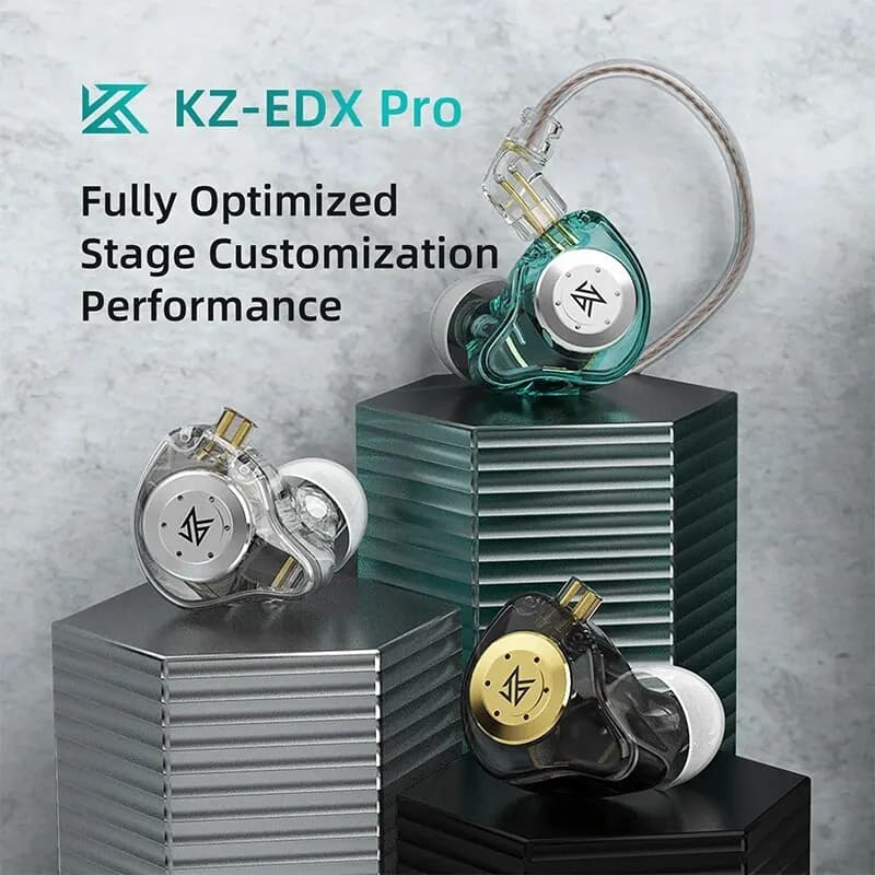 سماعات أذن ديناميكية KZ EDX PRO بتقنية HIFI مع باس قوي، سماعات داخل الأذن لمراقبة الرياضة مع إلغاء الضوضاء - 6