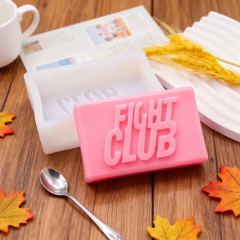 Square/Heart English Letters Silicone Soap Mold Diy Chocolate Ice Cake Baking Kit 3D Artifact Plaster Resin Candle Making Tool - 3