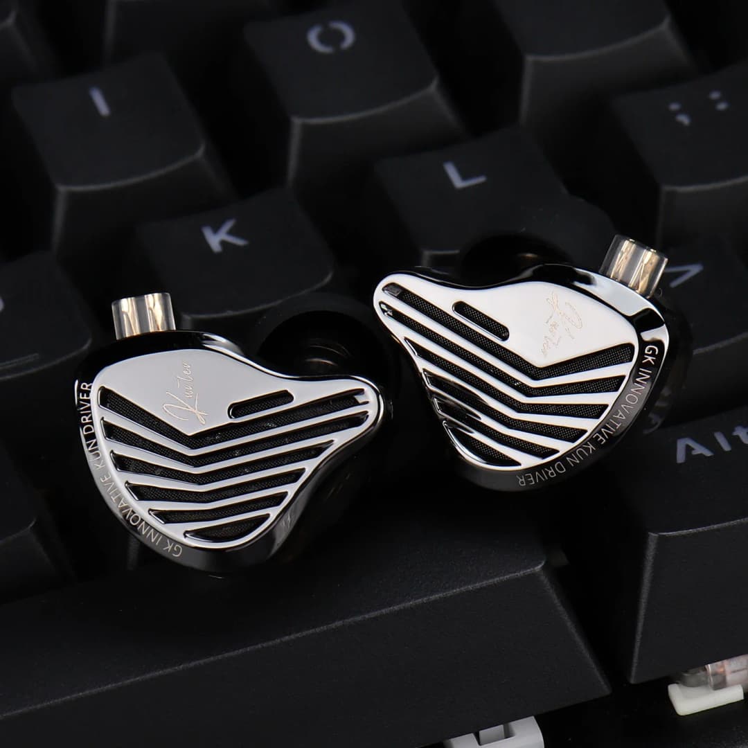 سماعات أذن Kz Gk Kunten 1DD ديناميكية هاي فاي IEMs مع كابل قابل للفصل 2pin من المعدن لعشاق الألعاب والصوتيات - 3