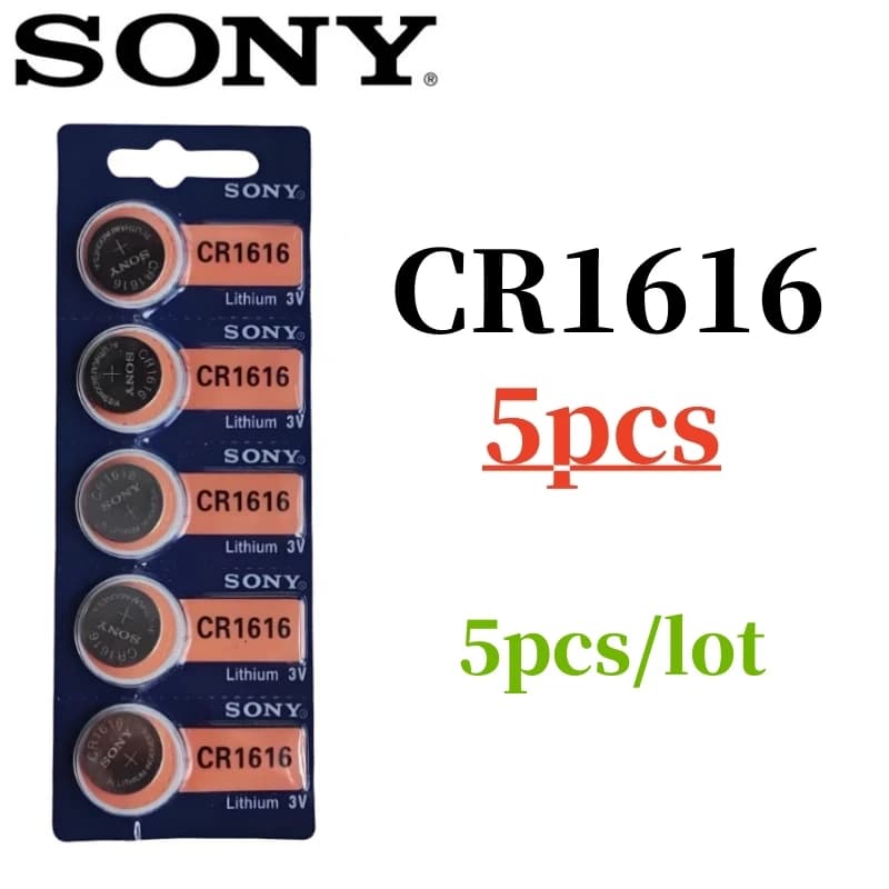 5Pcs Original Sony CR1616 CR 1616 Battery cr 1616 for Watch Toys lithium batteria