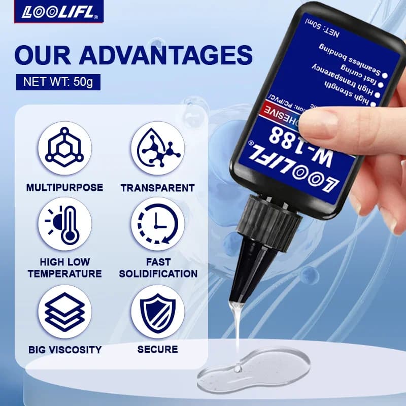 مجموعة راتنج UV مع ضوء، تثبيت وعلاج في ثوانٍ، 50 جرام مجموعة راتنج UV مع مصباح يدوي UV للتلحيم، ضوء زجاجي، ديكور حرفي، دي أي واي