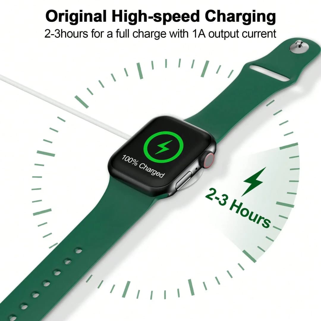 شاحن لاسلكي مغناطيسي لساعة أبل سلسلة 10 9 8 7 6 Ultra 2 SE ملحقات كابل شحن سريع لساعة iWatch 10 9 8 7 6 5 4 - 2