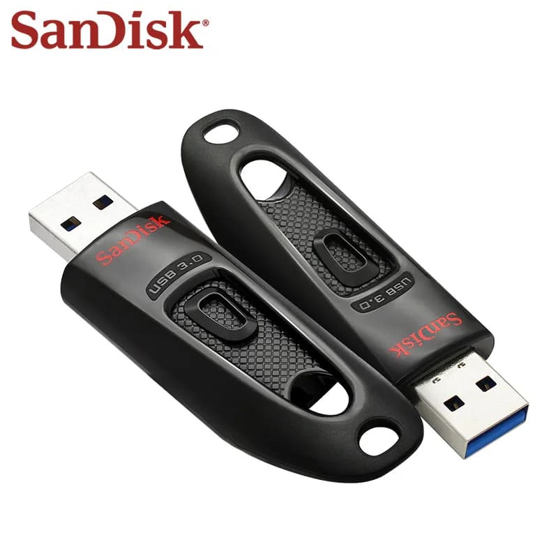 SanDisk Ultra USB 3.0 فلاش درايف 16 جيجابايت 32 جيجابايت 64 جيجابايت 128 جيجابايت 256 جيجابايت 512 جيجابايت CZ48 عالي السرعة بندريف ميني يو ستيك USB ذاكرة فلاش