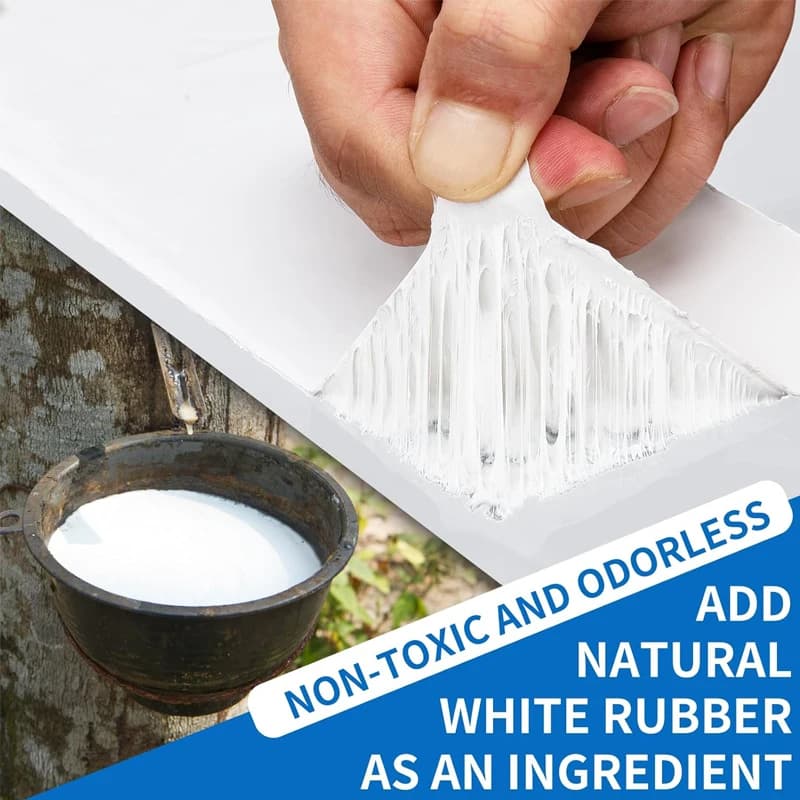 16.4ft RV Sealant Tape White Waterproof UV&Weatherproof Sealant Roofing Tape For RV Repair Window Boat Sealing Camper Roof Leaks - 2