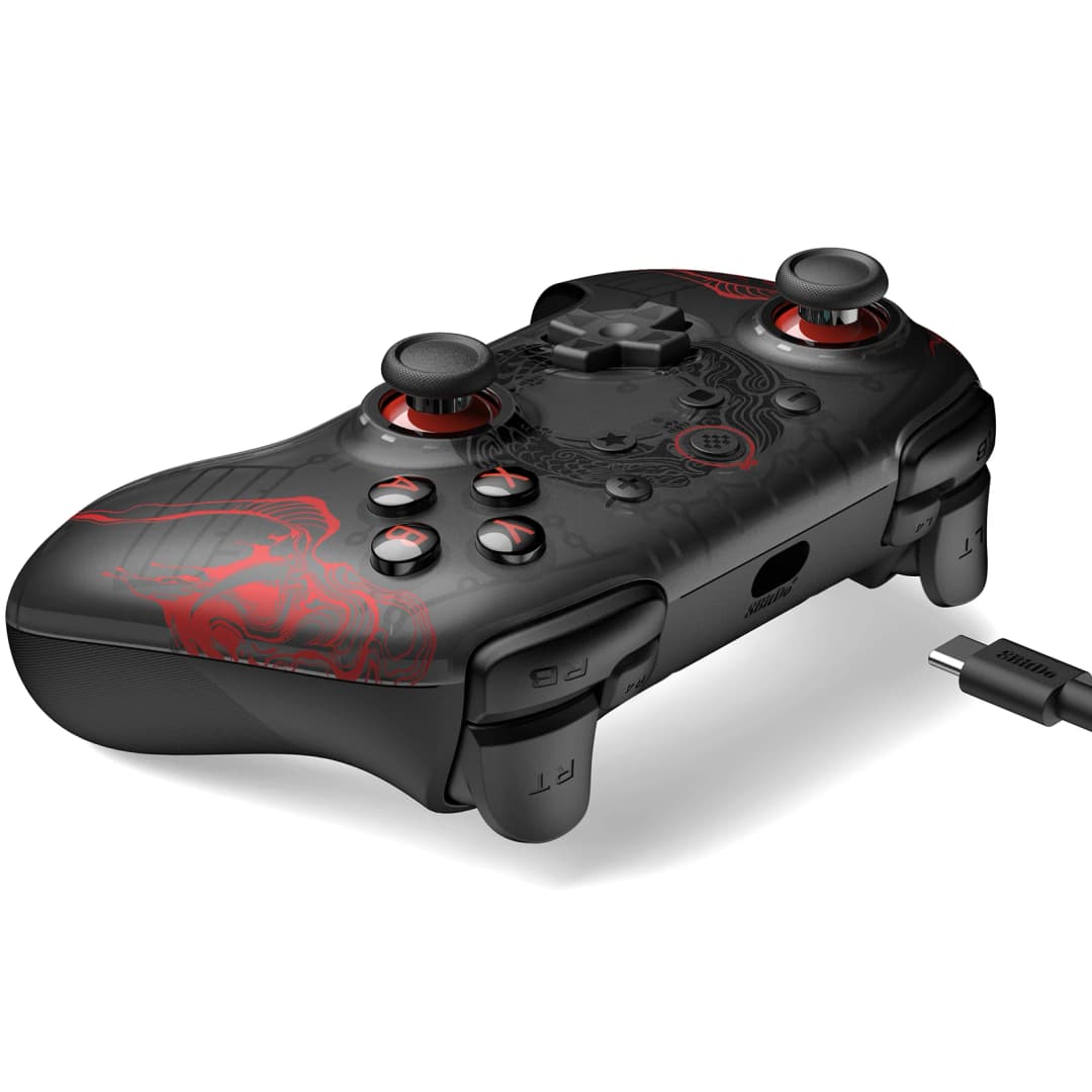 8BitDo Ultimate 2C وحدة تحكم سلكية/لاسلكية لنظام Windows 10/11 وحدة تحكم أسطورة WuKong السوداء مع عصا تحكم بتأثير هول لنظام Android - 4