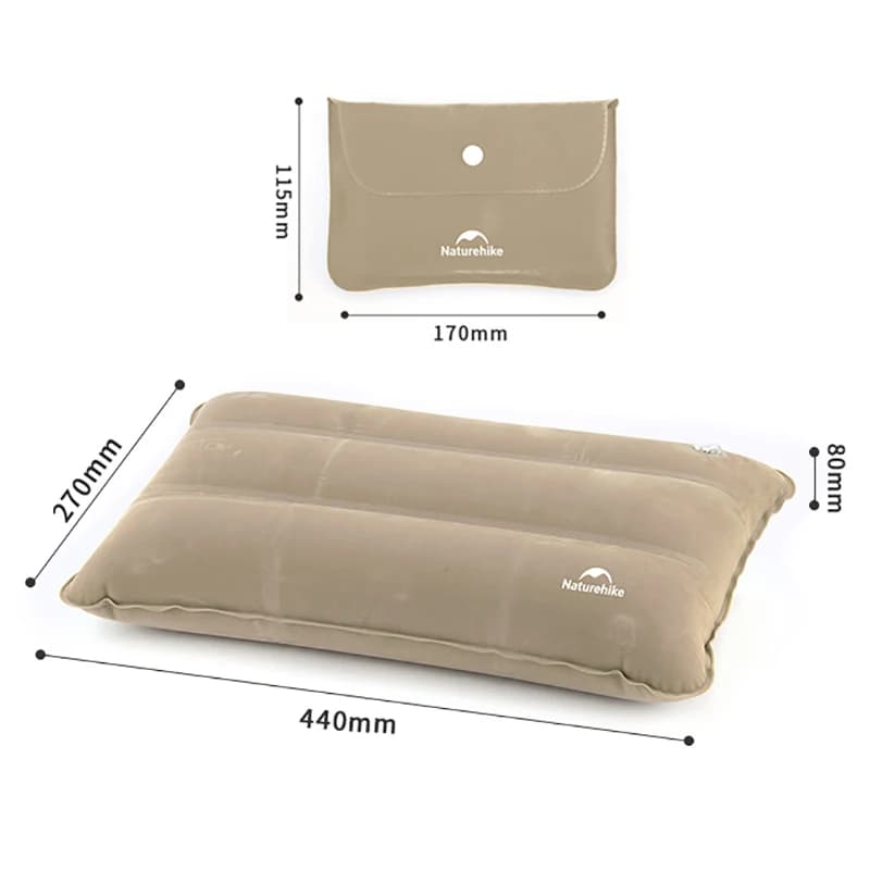 Naturehike Square Inflatable Pillow Outdoor Camping Hiking Ultralight Travel Portable Airplane Folding Pillows Soft Comfortable - 3