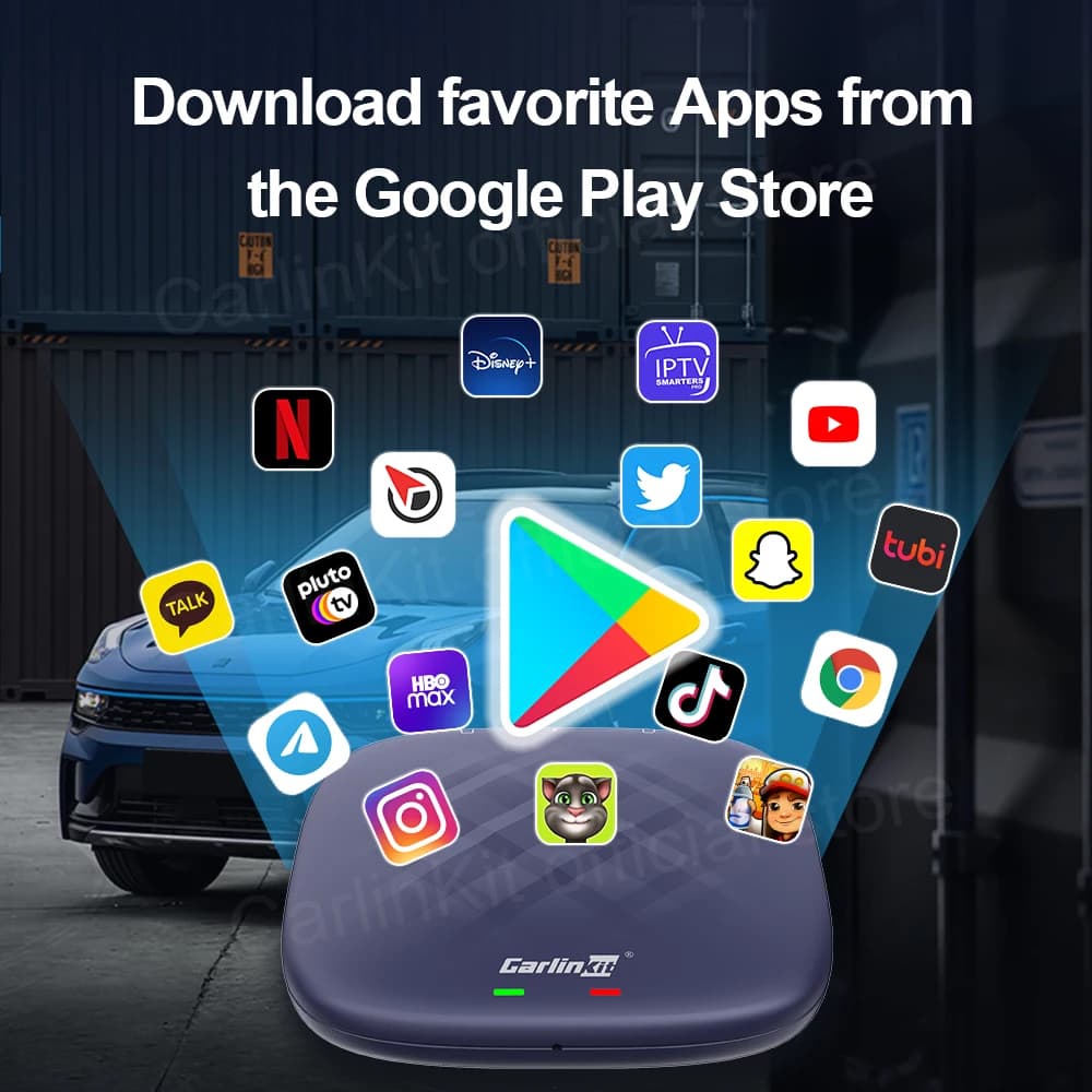 CarlinKit أندرويد أوتو كاربلاي لاسلكي أندرويد 13 صندوق تلفزيون AI QCM6125 8 نواة شاشة منقسمة 64G 128G لنتفليكس يوتيوب بلاي ستور - 5