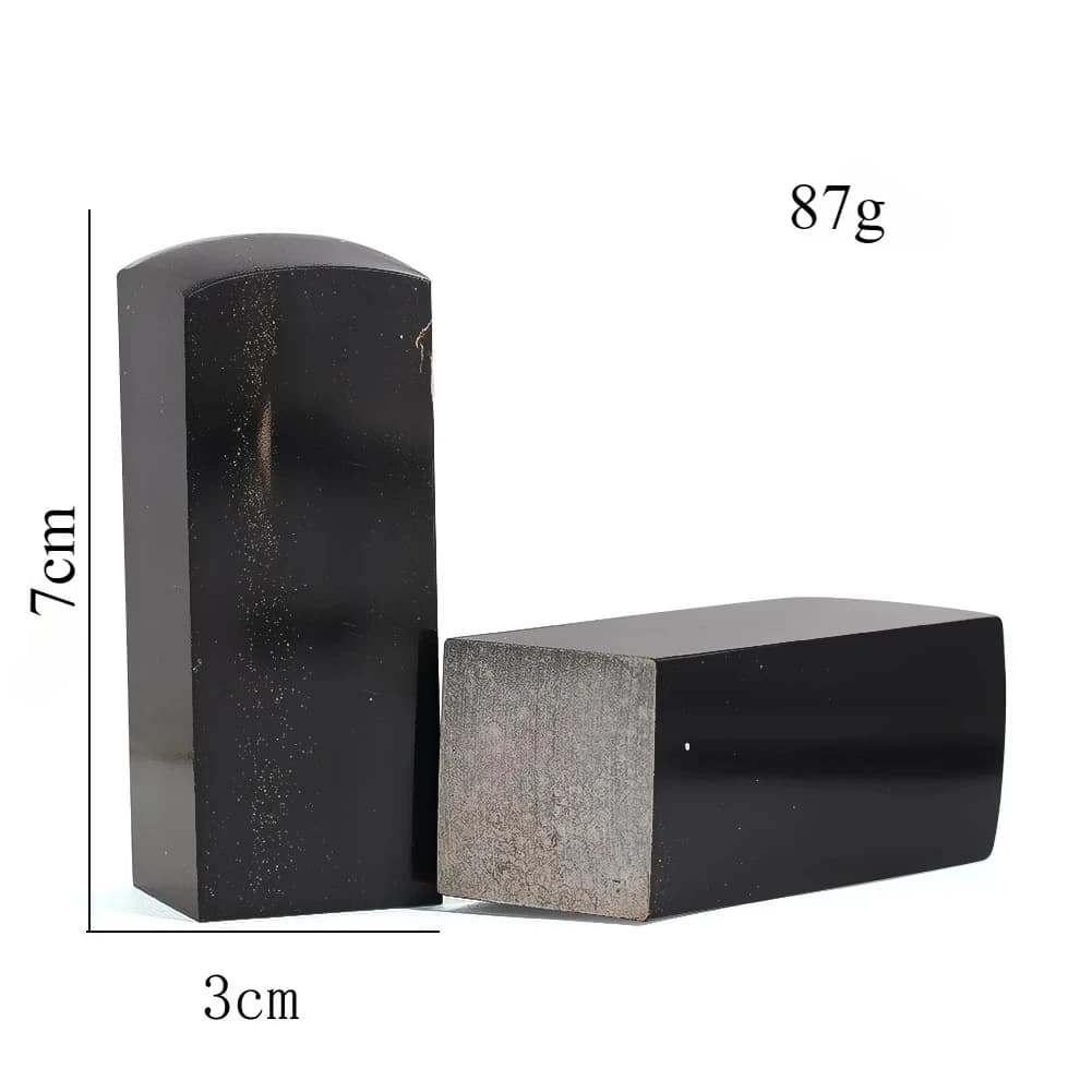1PC Natural Black Buffalo Horn DIY Seal Raw Material Paperweight Home Decor Kitchen Knife Handle Material Handmade Crafts Making - 6