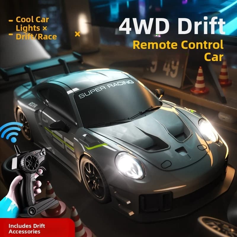2025 جديد، إصدار محدود سيارة سباق Rc Drift GT3 RS 911 mi SU7 مقاس 1:24، هدية سباق للأطفال مع جهاز تحكم عن بعد عالي السرعة - 3