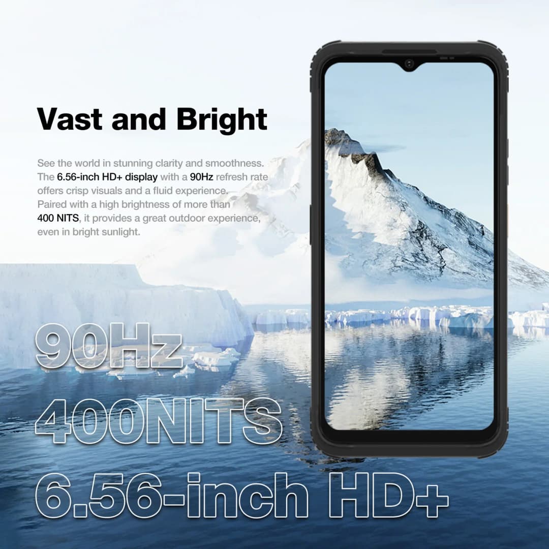 هاتف ذكي متين AGM H MAX 8+256 جيجابايت بطارية 10000 مللي أمبير شاشة HD+ 3 فتحات بطاقة NFC OTG شحن عكسي ضد الماء - 6