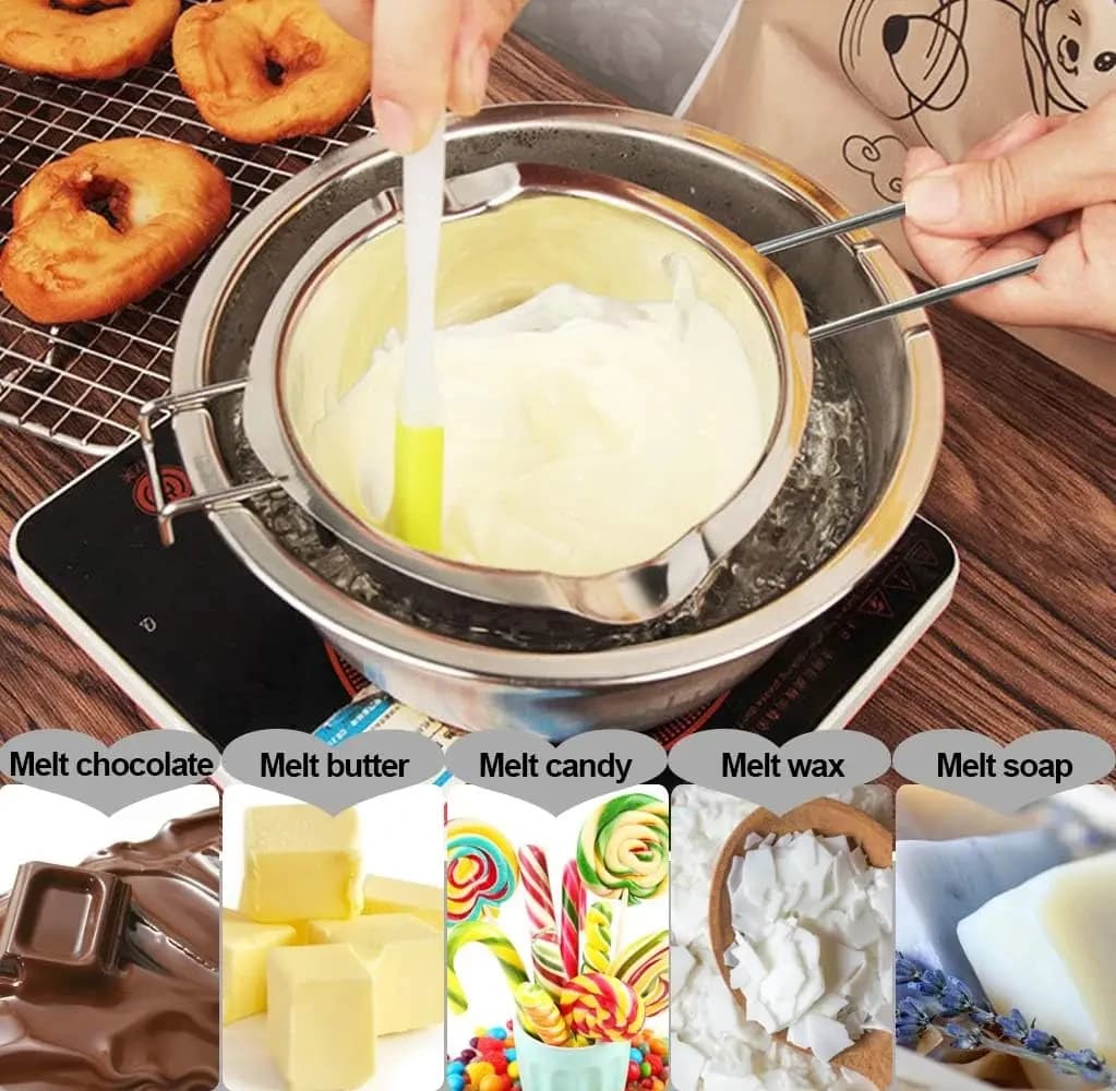 Candle Making Pouring Pot High Quality Stainless Steel Double Boiler Wax Melting Pot DIY Candle Making Starter Kit For Beginer - 4