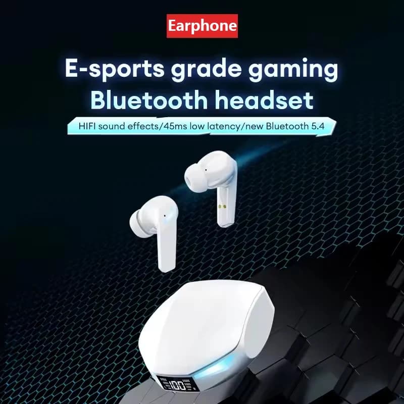 سماعات Lenovo XT53 الأصلية بلوتوث V5.4 - شاشة LED لعرض الطاقة، سماعات ألعاب، مقاومة للماء والعرق، سماعة لاسلكية محدثة - 3