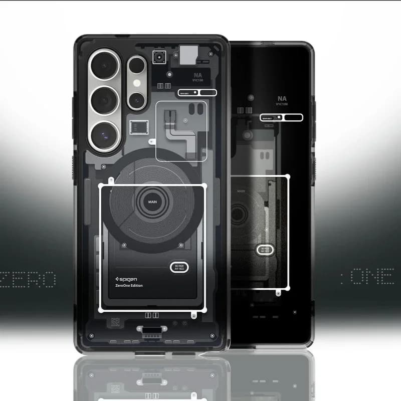 غطاء مغناطيسي Spigen Ultra Hybrid Magfit Zero One Designs لسامسونج جالاكسي S26 S25 Ultra S24 S23 S22 Plus متوافق مع Magsafe