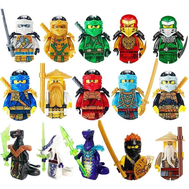 دمية نينجا من Hot Toys، دمى على شكل بشر، شخصيات صغيرة، ألعاب أطفال، هدايا أعياد ميلاد، قطع بناء لشخصيات الكرتون