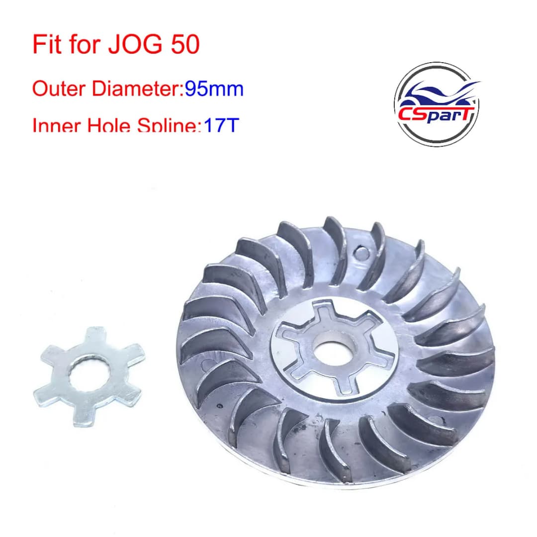 مروحة متغير CVT مقاس 95 مم و15T و17T لدراجات Yamaha JOG 50 و90 و100 و1PE40QMB و4DM وVento وZIP وKeeway وF-act وMatrix وFlash وARNATV وBuggy - 3