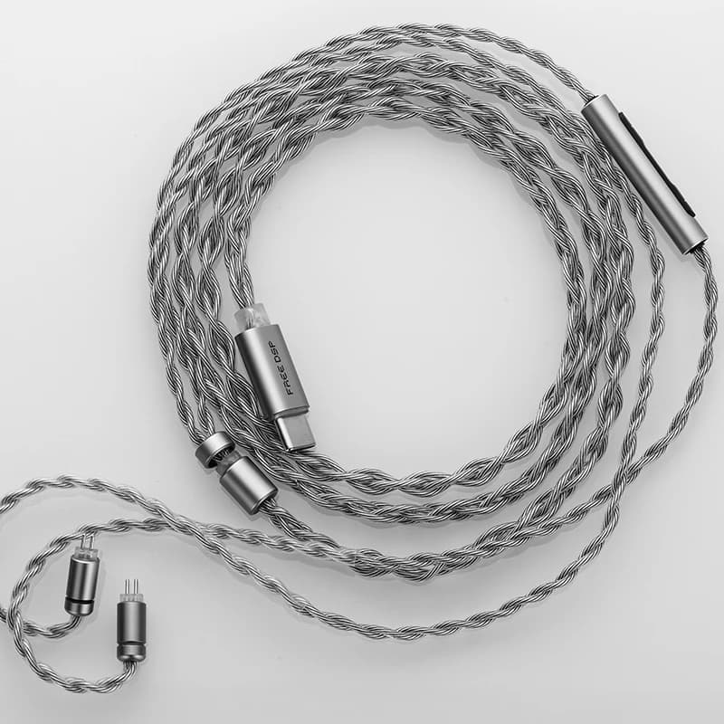 Pre-order Moondrop Free DSP USB-C Silver-Plated Design HiFi Earphone Cable Fully Balanced Audio Output Headphones Cable - 4