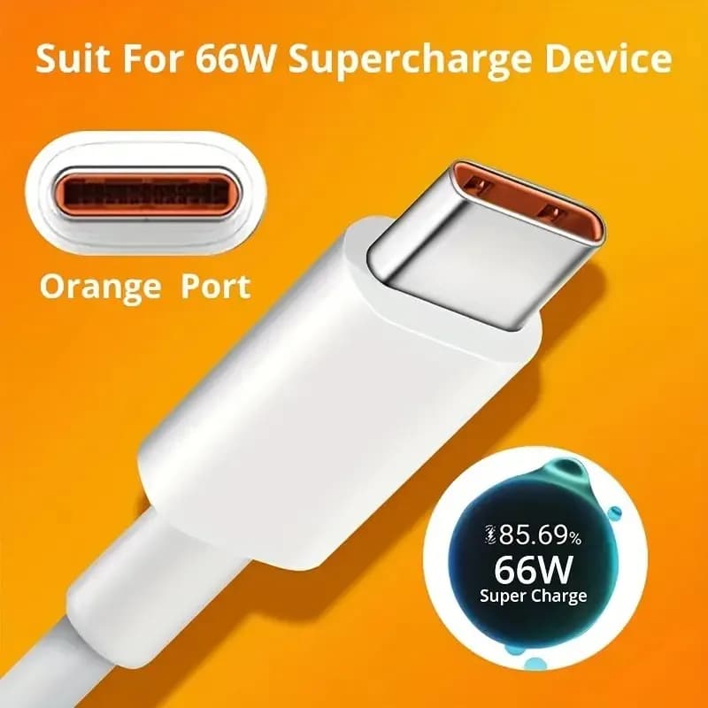 كابل بيانات USB-C بقوة 6 أمبير و120 واط، كابل شحن سريع متوافق مع هواوي وشاومي وسامسونج وPOCO وOneplus وRealme وأجهزة أندرويد - 2