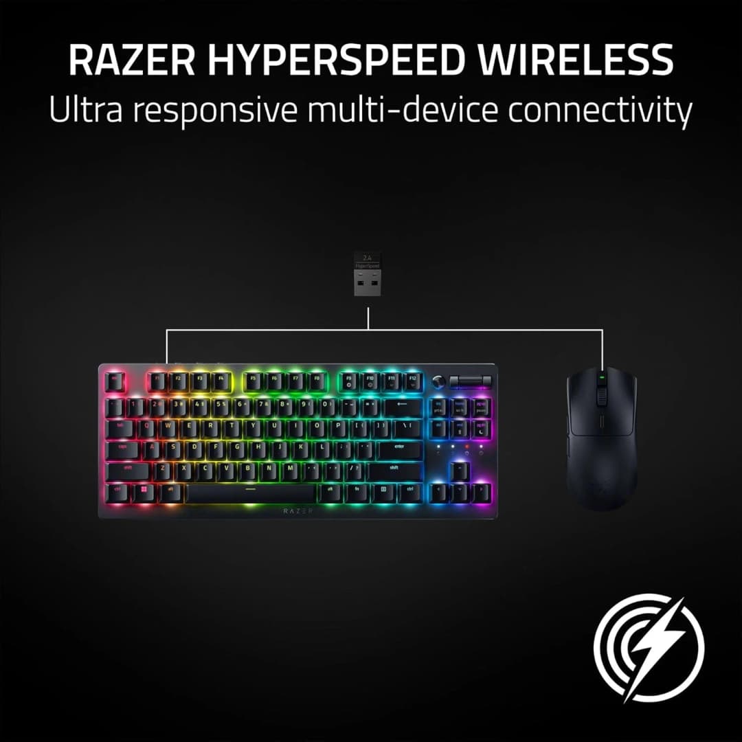 ماوس ألعاب Razer Viper V3 HyperSpeed لاسلكي خفيف الوزن مستشعر بصري حتى 30K DPI مفاتيح ميكانيكية 8 أزرار تحكم قابلة للبرمجة - 6