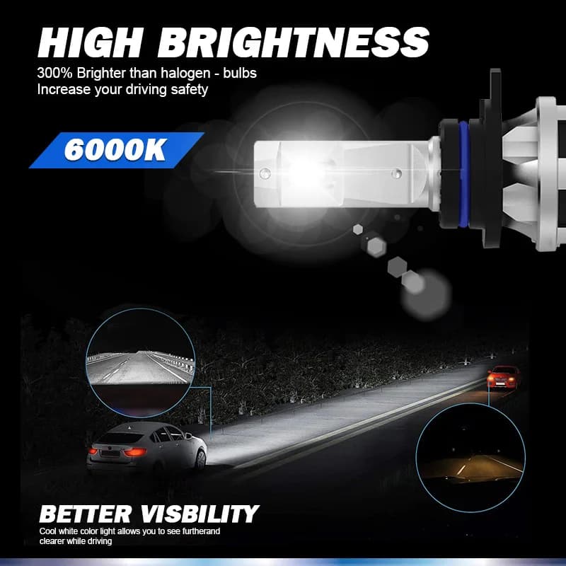 فيليبس ألتنيون برو 3101 H1 H4 H7 H11 HB3 9005 HB4 9006 HIR2 9012 LED كشاف سيارة 6000K أبيض ساطع مصابيح ضباب LED أصلية - 3