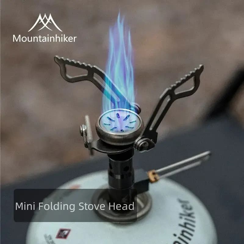 MOUNTAINHIKER التخييم السياحية الموقد قوة كبيرة موقد غاز صغير تجهيزات المطابخ للطي المحمولة في الهواء الطلق نزهة الشواء بقاء الفرن