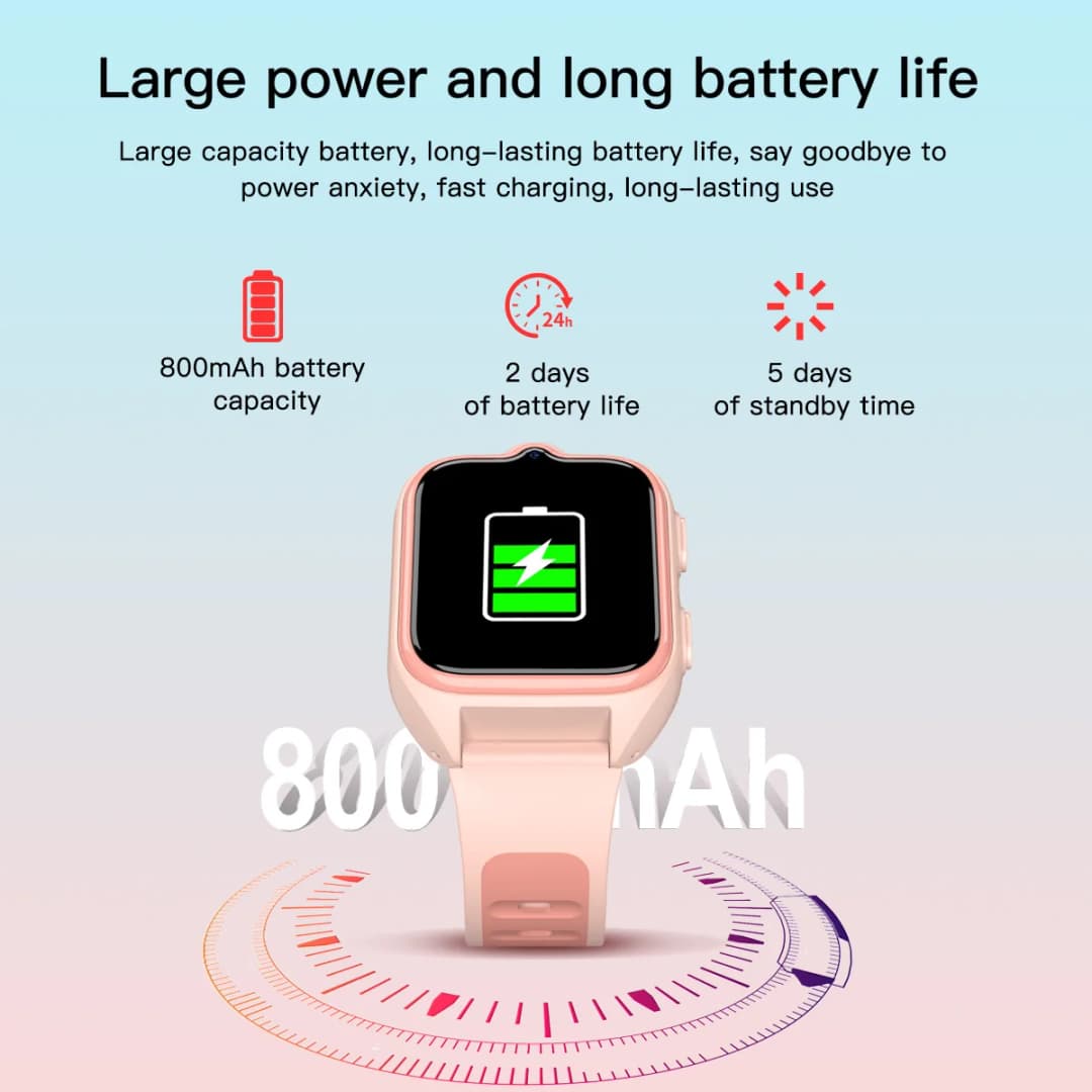 ساعة Blackview Z30 للأطفال الذكية، ساعة هاتف للأطفال، LBS+WiFi+GPS ثلاثية AI لتحديد المواقع، مكالمة فيديو 4G، ساعة ذكية لساعة الهاتف - 2