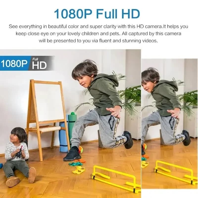 كاميرا Mini X5 لاسلكية بدقة 1080P، مراقبة أمنية، رؤية ليلية، كاشف حركة، مسجل فيديو صغير، مراقبة منزلية ذكية - 4